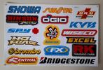 Stickervel stickerset stickers motorfiets moto sponsor, Ophalen of Verzenden
