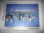 puzzel clementoni 1000pcs Animals Penguin colony, 500 t/m 1500 stukjes, Legpuzzel, Zo goed als nieuw, Verzenden