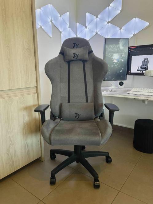 gamestoel / bureaustoel: Arozzi - Torretta Soft Fabric - ash, Huis en Inrichting, Bureaustoelen, Gebruikt, Bureaustoel, Grijs