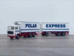 Herpa Volvo F12 Polar-Express koel combinatie 1/87, Ophalen of Verzenden, Zo goed als nieuw, Bus of Vrachtwagen, Herpa
