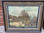 Tableau paysage rural en hiver, Ophalen
