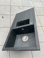 Zwart spoelbak, Ophalen, Zo goed als nieuw, Zwart