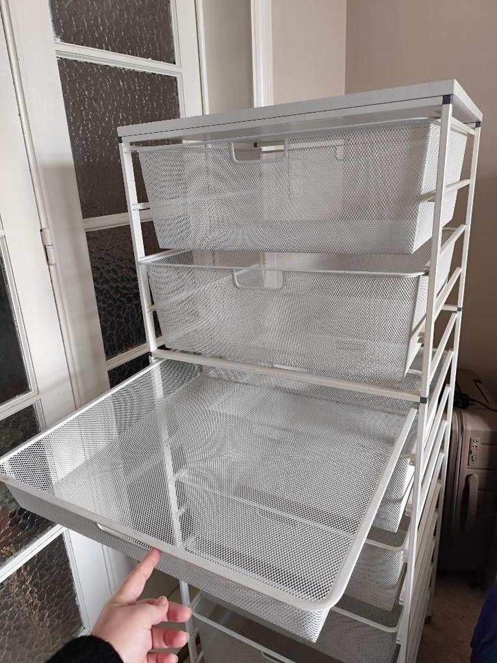 Opbergplank met ladekast - merk Elfa, Huis en Inrichting, Kasten | Stellingkasten, Gebruikt, Ophalen