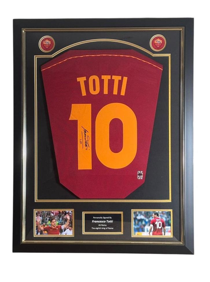 Francesco Totti AS Roma shirt 1998 Gesigneerd en Ingelijst, Verzamelen, Sportartikelen en Voetbal, Nieuw, Shirt, Ophalen of Verzenden