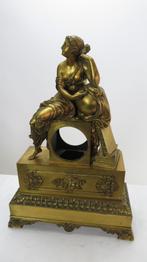 goud vergulde schouwgarnituur 40 x 15 x 57 cm, Antiek en Kunst, Ophalen