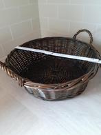 rieten korf 42 cm doorsnede bruin, Ophalen, Mand, Rond, Zo goed als nieuw