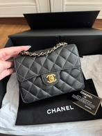 Chanel mini square caviar 24k, Enlèvement, Comme neuf, Sac à main