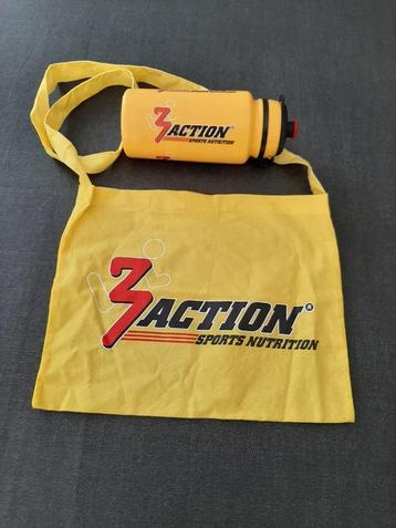 wielrenners bevoorradingstas 3action sports nutrition+bidon beschikbaar voor biedingen