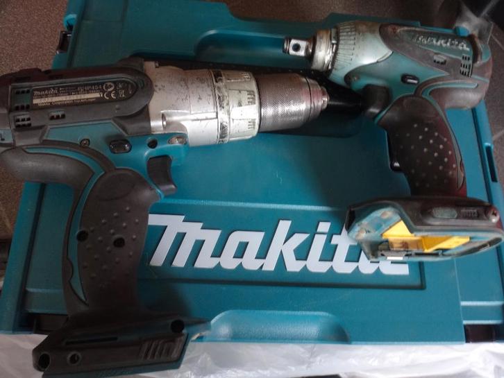 Foreuse et boulonneuse makita sur accus 18V, Bricolage & Construction, Outillage | Outillage à main, Utilisé, Enlèvement