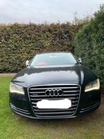 Rechtsgestuurd! Engelse wagen Audi A8 long 3.0tdi Quattro, Auto's, Automaat, Euro 5, Zwart, Zwart