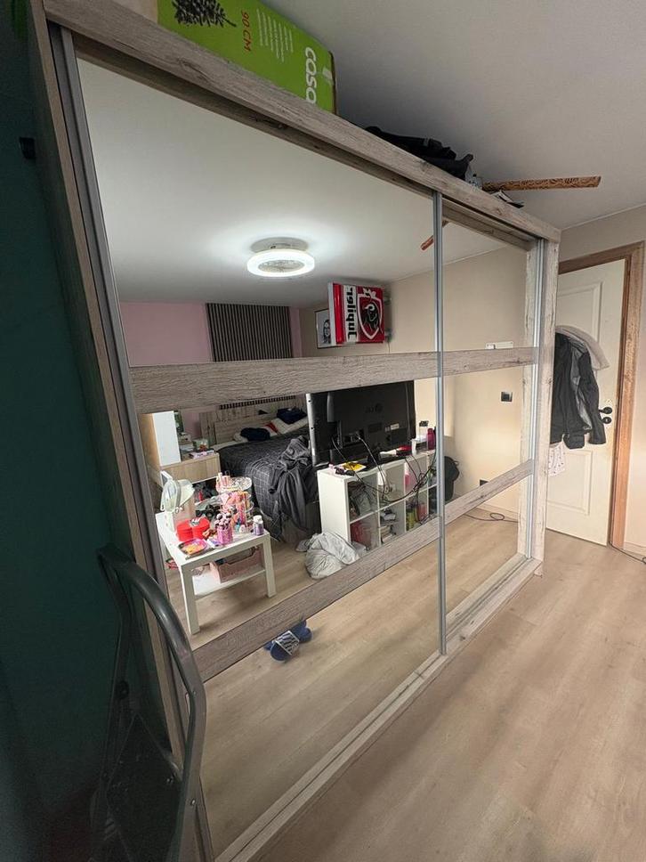 Grande armoire, Maison & Meubles, Armoires | Penderies & Garde-robes, Comme neuf, 200 cm ou plus, 200 cm ou plus, 50 à 75 cm, Autres essences de bois