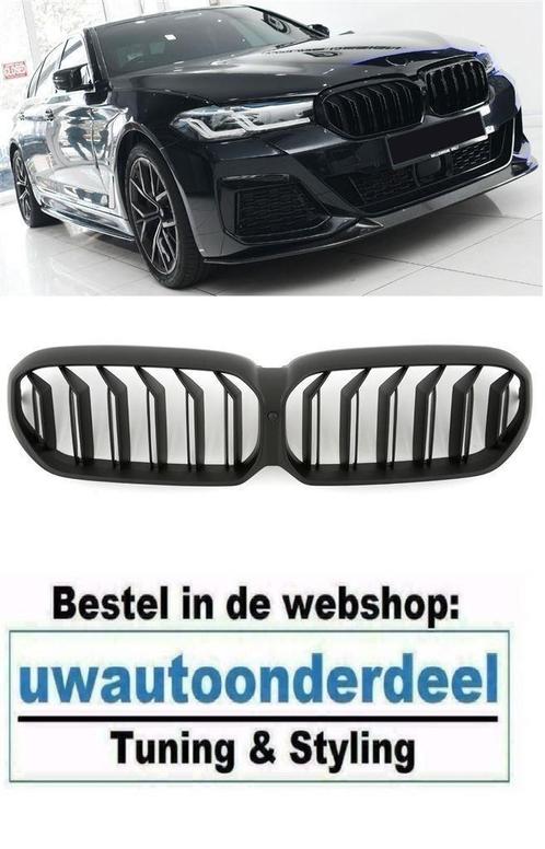 Grill Dubbele Spijl Mat Zwart Geschikt Voor Bmw 5 Serie G30, Auto diversen, Tuning en Styling, Verzenden