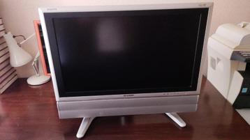 Vintage Sharp Aquos Retro Gaming LCD TV, Audio, Tv en Foto, Ophalen of Verzenden, Gebruikt, 60 tot 80 cm, Sharp