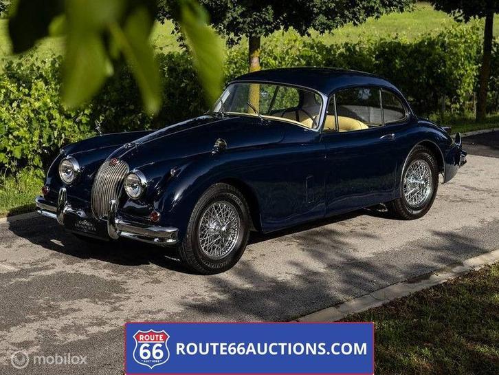 Jaguar XK150 | 1957 | Route 66 Auctions, Auto's, Oldtimers, Bedrijf, Te koop, Jaguar, Benzine, Overige carrosserie, Handgeschakeld
