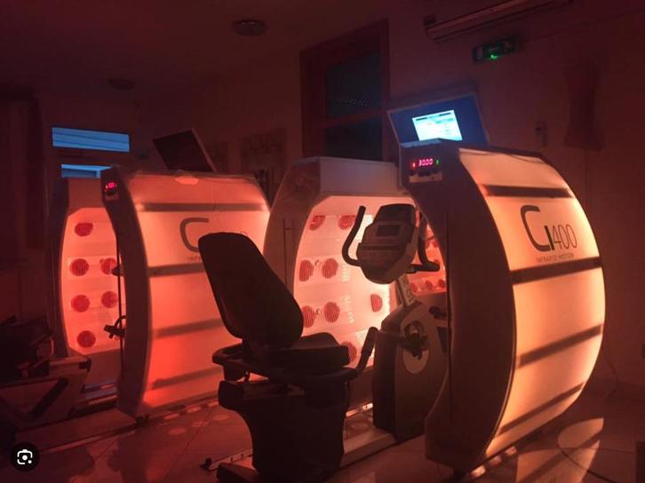 infraroodtunnel met Lemond ligfiets, Sport en Fitness, Fitnessapparatuur, Zo goed als nieuw, Overige typen, Benen, Buik, Rug, Overige materialen