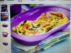 tupperware omeletparty 4 stuks, Ophalen of Verzenden, Zo goed als nieuw, Paars, Schaal