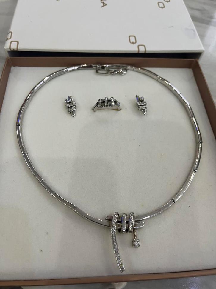 Nona silver set 925, Handtassen en Accessoires, Armbanden, Zo goed als nieuw, Ophalen of Verzenden