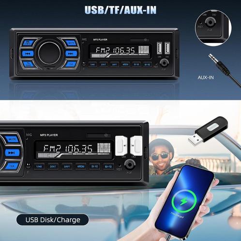 Dab Plus 1 Din autoradio met Bluetooth, Auto diversen, Autoradio's, Nieuw, Ophalen of Verzenden
