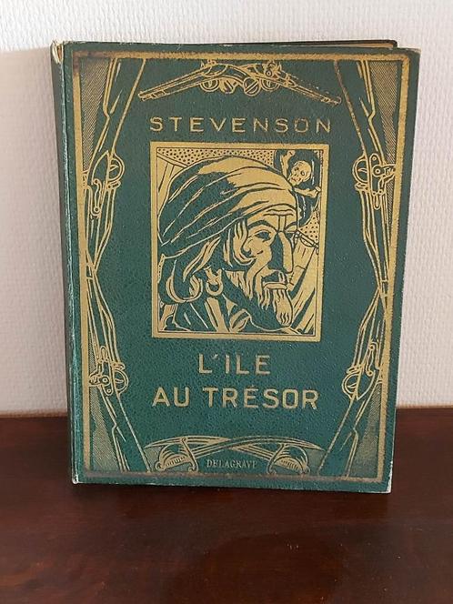 Oud boek 1937 L'ile au Trésor "R.L.Stevenson", Antiquités & Art, Antiquités | Livres & Manuscrits, Enlèvement ou Envoi