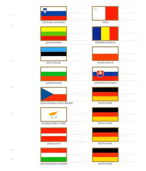 SALE! Leuchtturm Vlaggenset kaartjes voor Muntbladen/etuis N, Postzegels en Munten, Munten en Bankbiljetten | Toebehoren, Overige typen