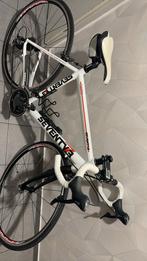Racefiets Seventy3 – Shimano 105 – wit/zwart/rood, Fietsen en Brommers, Fietsen | Racefietsen, Gebruikt, Aluminium, 15 tot 20 versnellingen