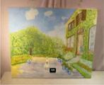 Œuvre magnifiquement peinte « Jouer dans le jardin » - LJB, Enlèvement ou Envoi