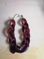 Halsketting, Handtassen en Accessoires, Kettingen, Ophalen, Zo goed als nieuw, Rood, Kunststof