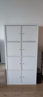 KALLAX Ikea wandkast kast met 8 deurtjes - 77 x 147 cm - wit, Huis en Inrichting, Kasten | Wandmeubels, 25 tot 50 cm, Minder dan 150 cm