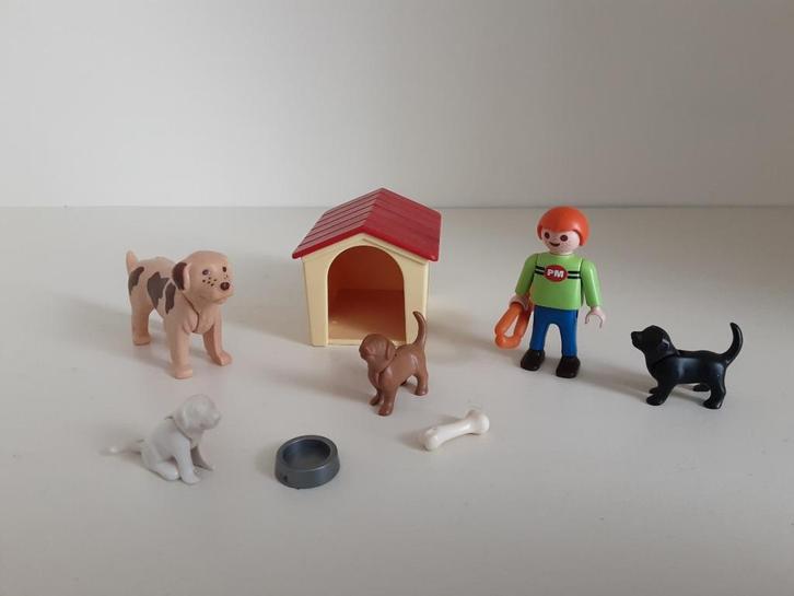 PLaymobil jongen en hondenhok - compleet, Kinderen en Baby's, Speelgoed | Playmobil, Zo goed als nieuw, Complete set, Ophalen of Verzenden