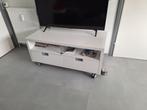 Tv meubel met 2 lades, wit, Huis en Inrichting, Kasten |Televisiemeubels, Overige materialen, Minder dan 100 cm, 100 tot 150 cm