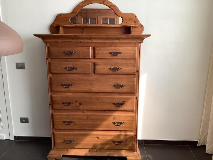 Hoge ladenkast, Huis en Inrichting, Kasten | Ladekasten, Gebruikt, 100 tot 150 cm, Minder dan 50 cm, 25 tot 50 cm, Overige houtsoorten