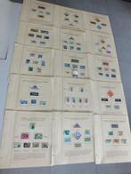 Thema vissen collectie op 15 zelfgemaakte bladen, Verzenden, Gestempeld, Dier of Natuur