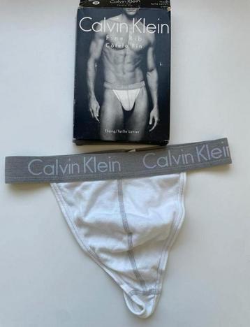 String Calvin Klein pour homme, neuf, Envoi, Blanc, Calvin Klein, Slip