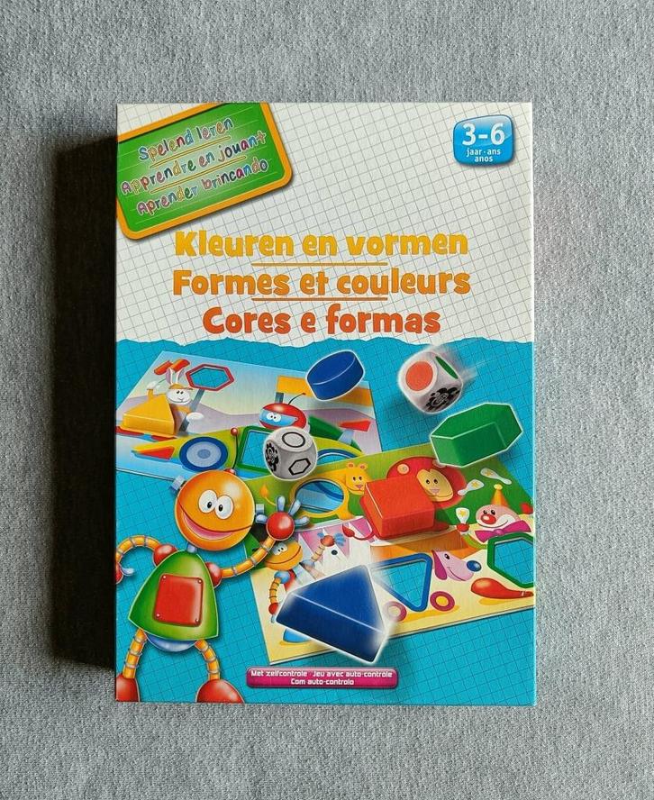Kleuren en vormen - Spelend Leren - Educatief - Kinderen -€4, Hobby en Vrije tijd, Gezelschapsspellen | Bordspellen, Gebruikt