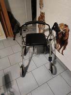 Tribune déambulateur pliable aluminium avec 4 roues freins, Diversen, Ophalen, Opvouwbaar