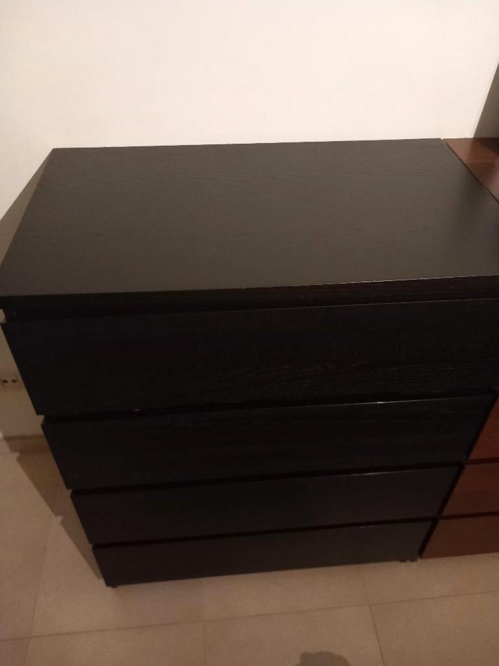Commode 4 tiroirs Meuble d'armoire IKEA Malm, Maison & Meubles, Armoires | Commodes, 100 à 150 cm, 50 à 100 cm, 25 à 50 cm, 3 ou 4 tiroirs