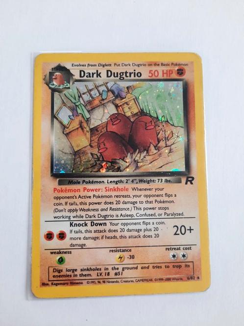 Dark dugtrio team rocket holo, Hobby en Vrije tijd, Verzamelkaartspellen | Pokémon, Zo goed als nieuw, Booster, Ophalen of Verzenden