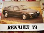 Renault 19 instructie boekje, Nederlandstalig oldtimer, Ophalen of Verzenden