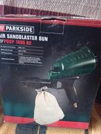 Zandstraler. 3 keer gebruikt , alle hulpstukken nog erbij ., Doe-het-zelf en Bouw, Ophalen, Zo goed als nieuw