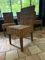 Rieten stoelen, Ophalen, Gebruikt, Bruin, Riet of Rotan