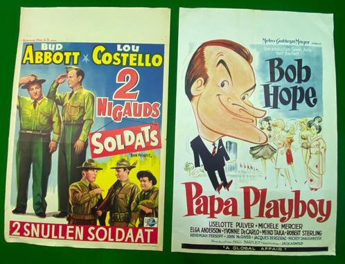 2 originele bioscoopposters in goede staat  Papa playboy gem, Verzamelen, Posters, Ophalen of Verzenden