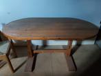 Houten tafel met 6 stoelen, Ovale, 50 à 100 cm, Enlèvement, 150 à 200 cm