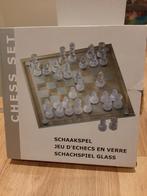 Schaakspel schaakset in glas, Een of twee spelers, Ophalen, Gebruikt