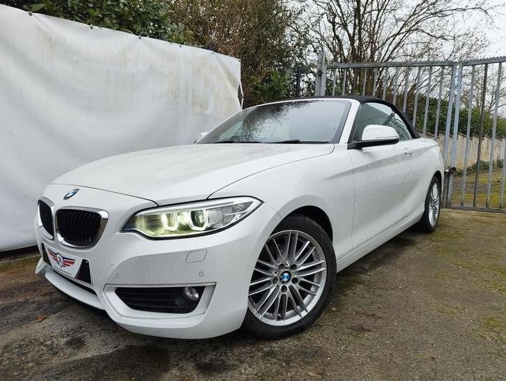 BMW 218 Cabriolet *LED*BI XENON*CUIR*NAVIGATIONPDC*, Autos, BMW, Entreprise, Achat, Série 2, Phares directionnels, Airbags, Bluetooth