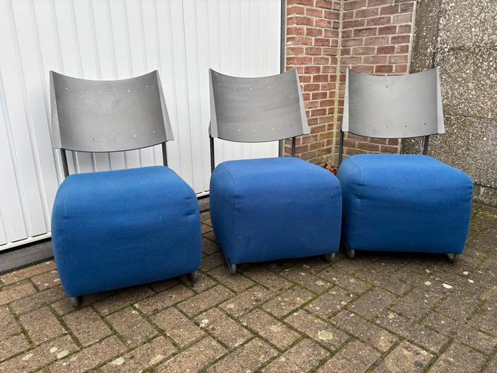 💙 3 design stoelen (setprijs) 🩶, Huis en Inrichting, Stoelen, Gebruikt, Ophalen