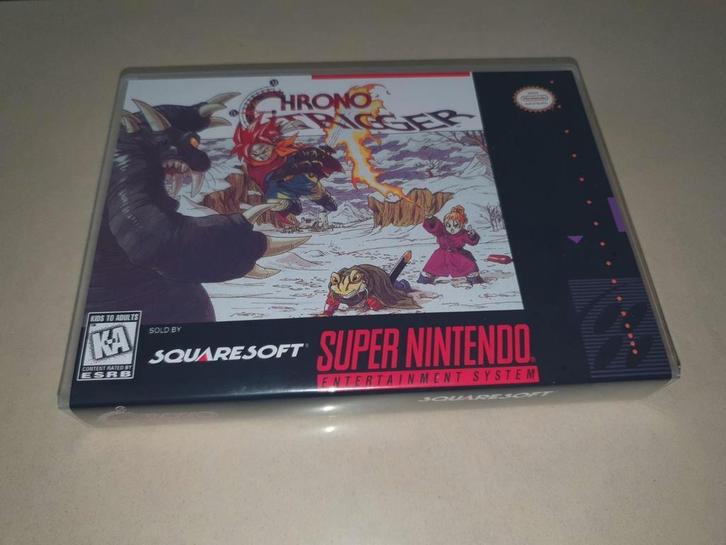 Chrono Trigger SNES Game Case, Games en Spelcomputers, Games | Nintendo Super NES, Zo goed als nieuw, Verzenden