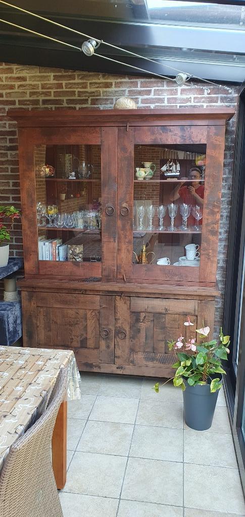 Kolonial stijl eetkamer-volledig hout, Huis en Inrichting, Complete eetkamers, Gebruikt, 4 tot 6 stoelen, Ophalen