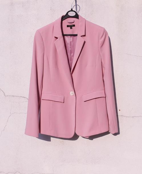 Prachtige roze blazer T38 More & More, Kleding | Dames, Jasjes, Kostuums en Pakken, Zo goed als nieuw, Maat 38/40 (M), Roze, Ophalen of Verzenden