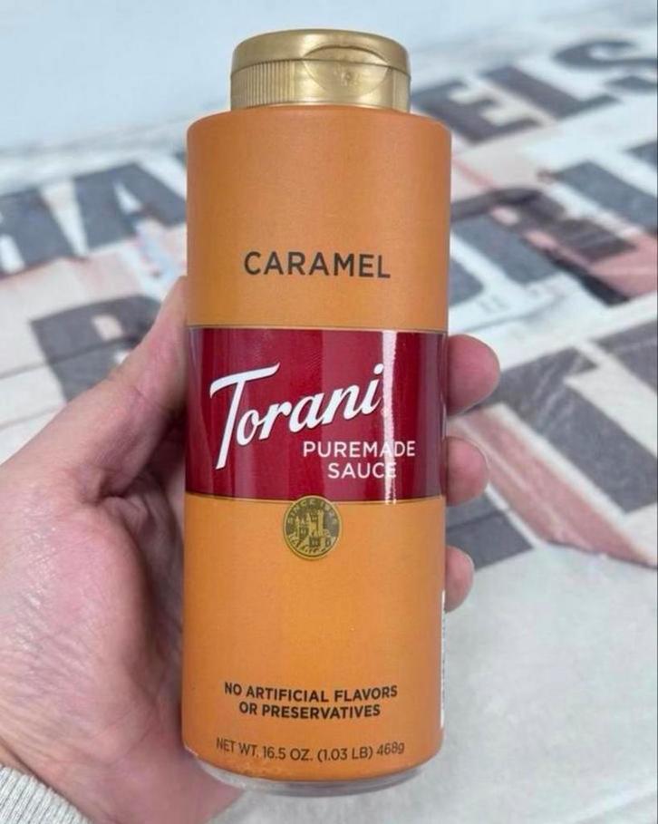 Torani Caramel Saus - karamelsaus caramelsaus 470G nieuw, Diversen, Levensmiddelen, Ophalen of Verzenden