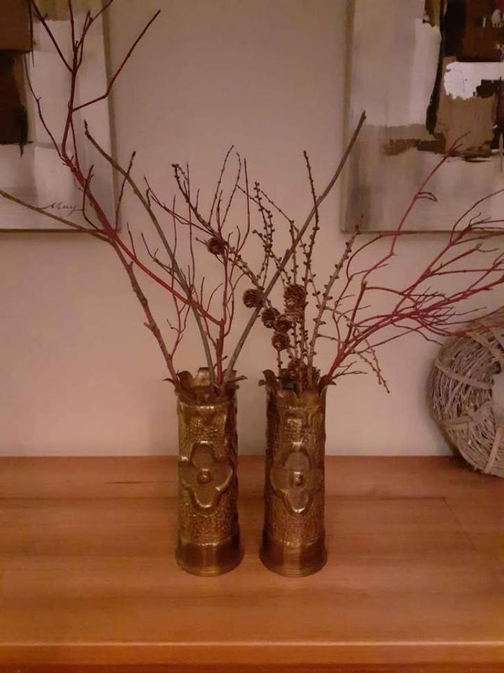 Koperen vaas/obus, Antiek en Kunst, Antiek | Brons en Koper, Koper, Ophalen